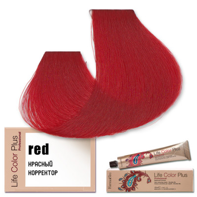 Краска для волос Life Color Plus - красный корректор, Farmavita Краска для волос Life Color Plus - красный корректор, Farmavita