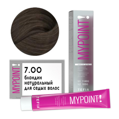 Крем-краска для волос MYPOINT Color 7.00, Tefia MY